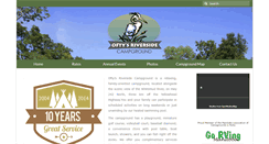 Desktop Screenshot of oftysriversidecampground.com