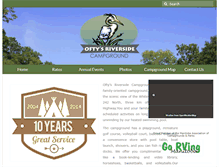 Tablet Screenshot of oftysriversidecampground.com